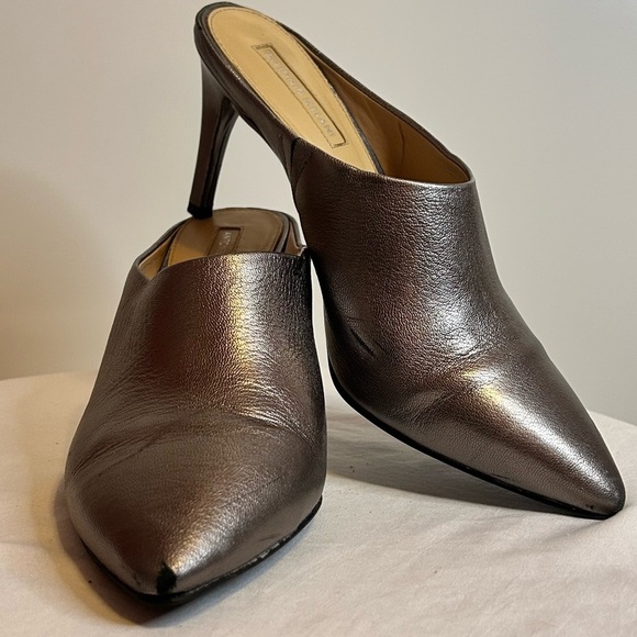 ANTONIO MELANI Shoes - Antonio Melani Metallic Heeled Mules